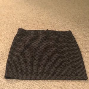 Patterned Mini Skirt